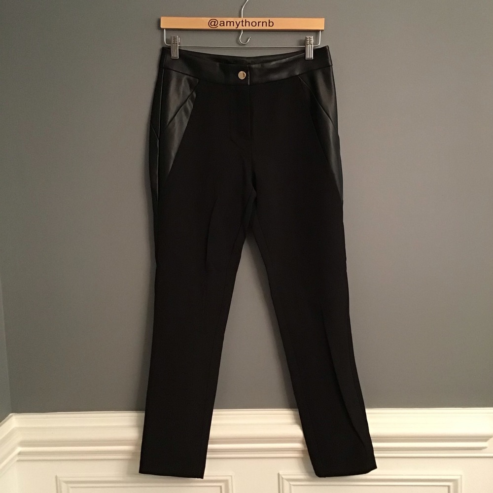 MARC NY Leather Accent Pants